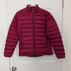 GoLITE 800 Fill Down Pink Puffer Zip Jacket Womens Medium Pertex Microlight Eco